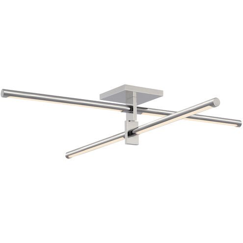 Kelly Wearstler Axis LED 36 inch Polished Nickel Flush Mount Ceiling Light