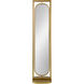 Full 78.7 X 18.1 inch Gold Mirror