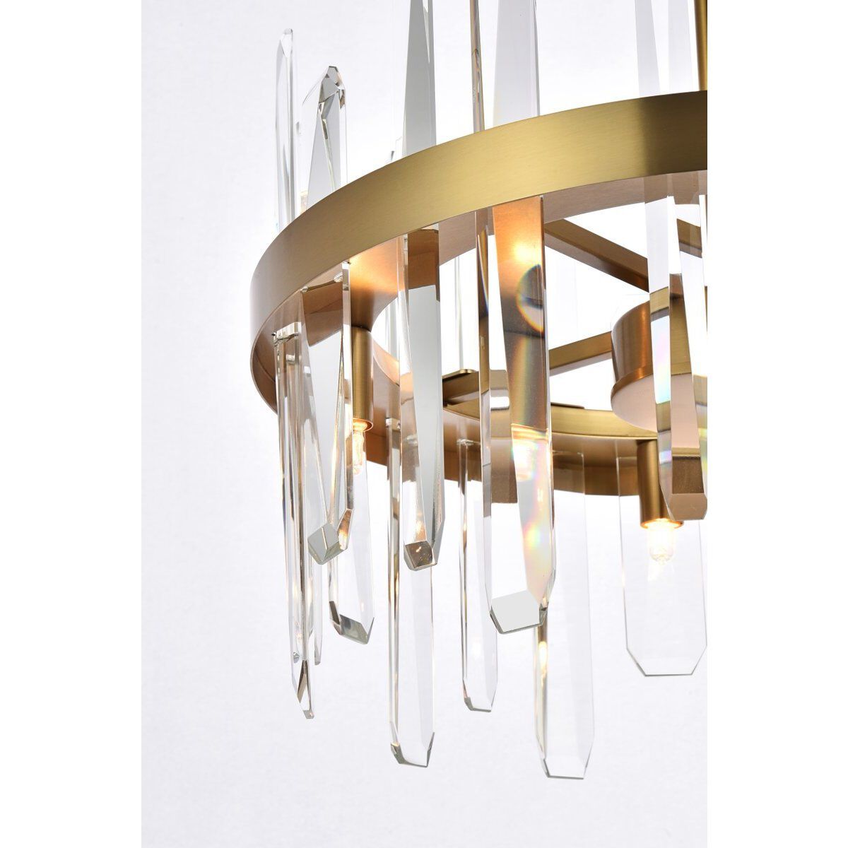 Serena 8 Light 16 inch Satin Gold Pendant Ceiling Light
