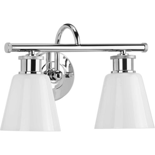 Ashford 2 Light 15 inch Polished Chrome Bath Vanity Wall Light