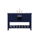 Clement 48 X 22 X 34 inch Blue Bathroom Vanity Cabinet