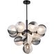 Bolla LED 24.5 inch Black Chandelier Ceiling Light