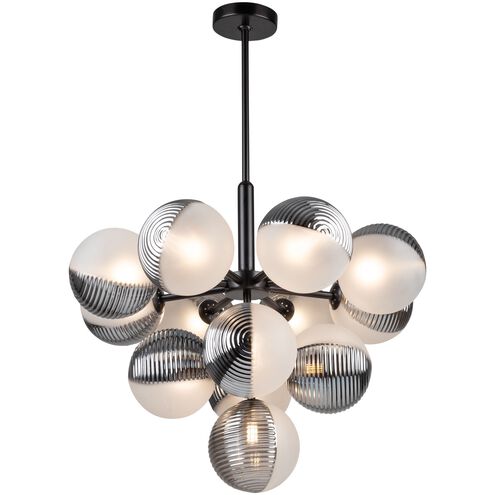 Bolla LED 24.5 inch Black Chandelier Ceiling Light