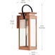 Union Square 1 Light 19.37 inch Antique Copper Wall Lantern, Design Series