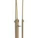 Aerial 79.4 inch 60.00 watt Modern Brass Torchiere Portable Light