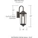 Ellsworth 1 Light 23 inch Oiled Bronze Outdoor Wall Lantern