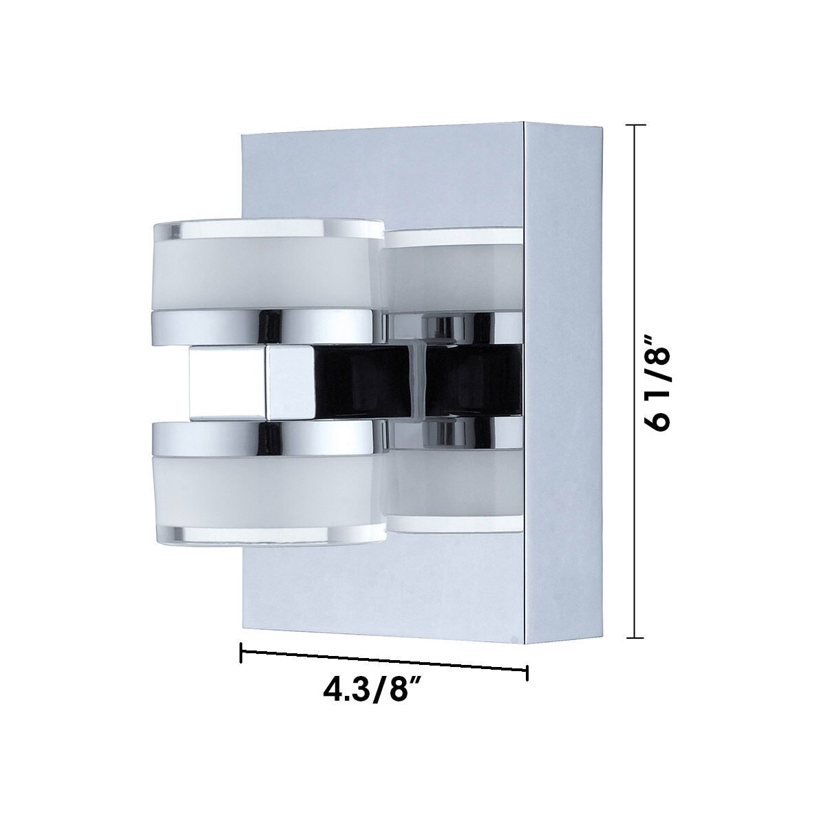 Eglo 94651A Romendo LED Wall Light Chrome Finish