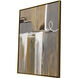 Opening Act Gray and Neutral and Metallic and White Canvas