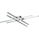 Parallax LED 32 inch Chrome Flush Mount Ceiling Light, dweLED