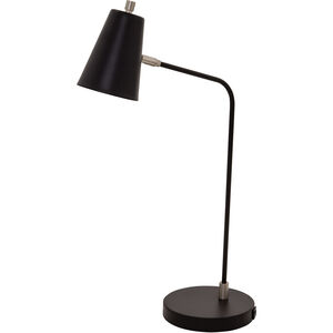 Kirby 24 inch 6.2 watt Black Table Lamp Portable Light, with USB Port