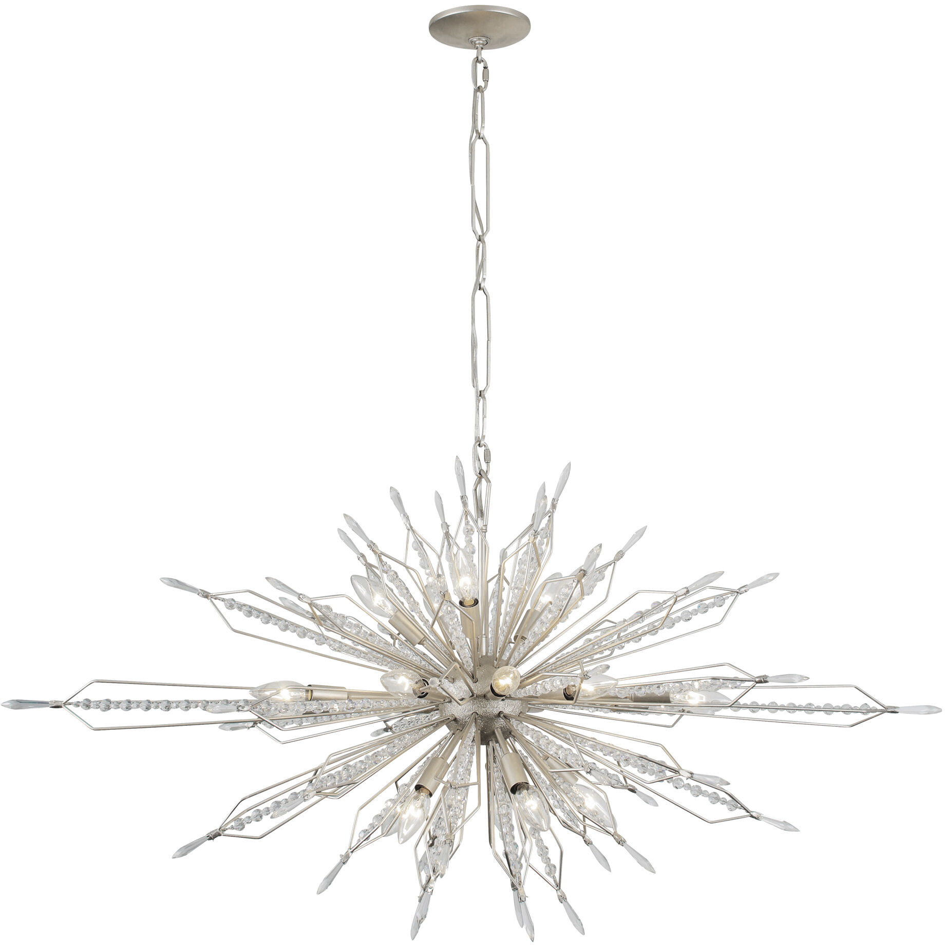 Orbital 20 Light 48 inch Gold Dust Linear Pendant Ceiling Light