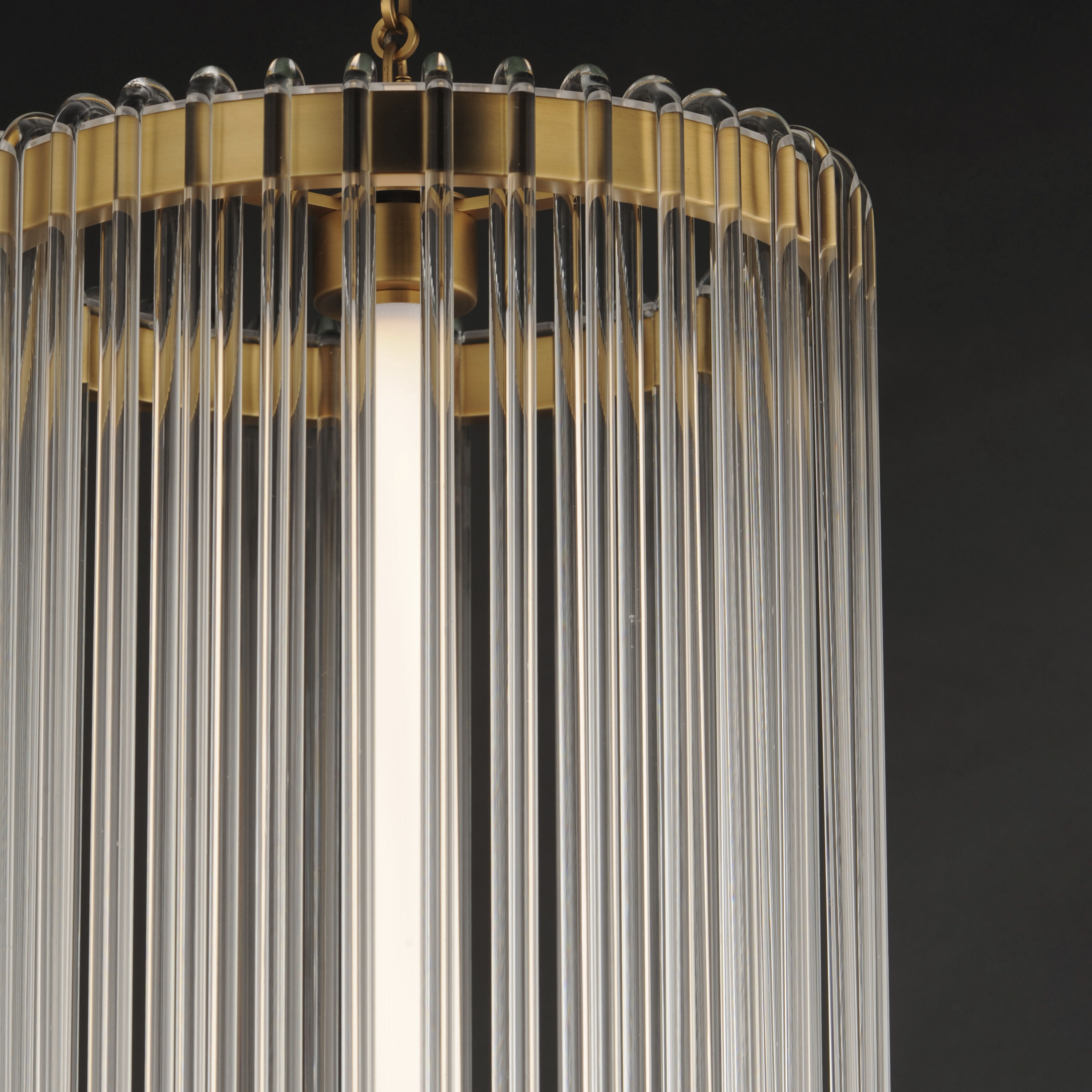 Jolie LED 14 inch Natural Aged Brass Entry Foyer Pendant Ceiling Light