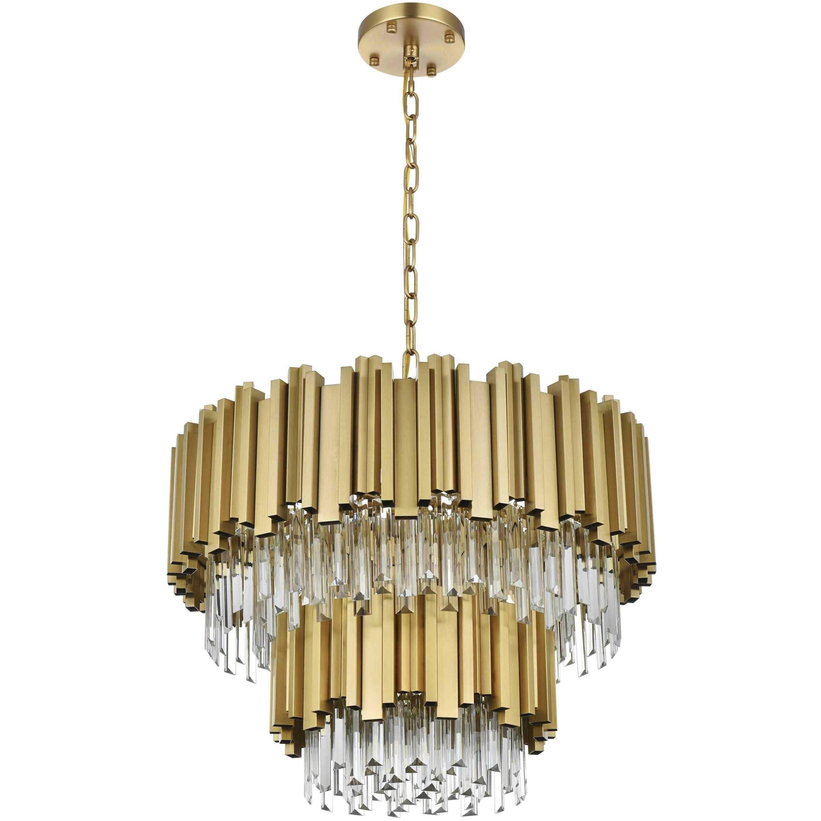 Willow 8 Light 24 inch Satin Gold Chandelier Ceiling Light