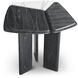 Brinton 21.26 X 21.26 inch Charcoal Grey Crown Solid Wood and White Marble Side Table