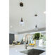 Sven LED 8 inch Black and Coffee Single Pendant Ceiling Light