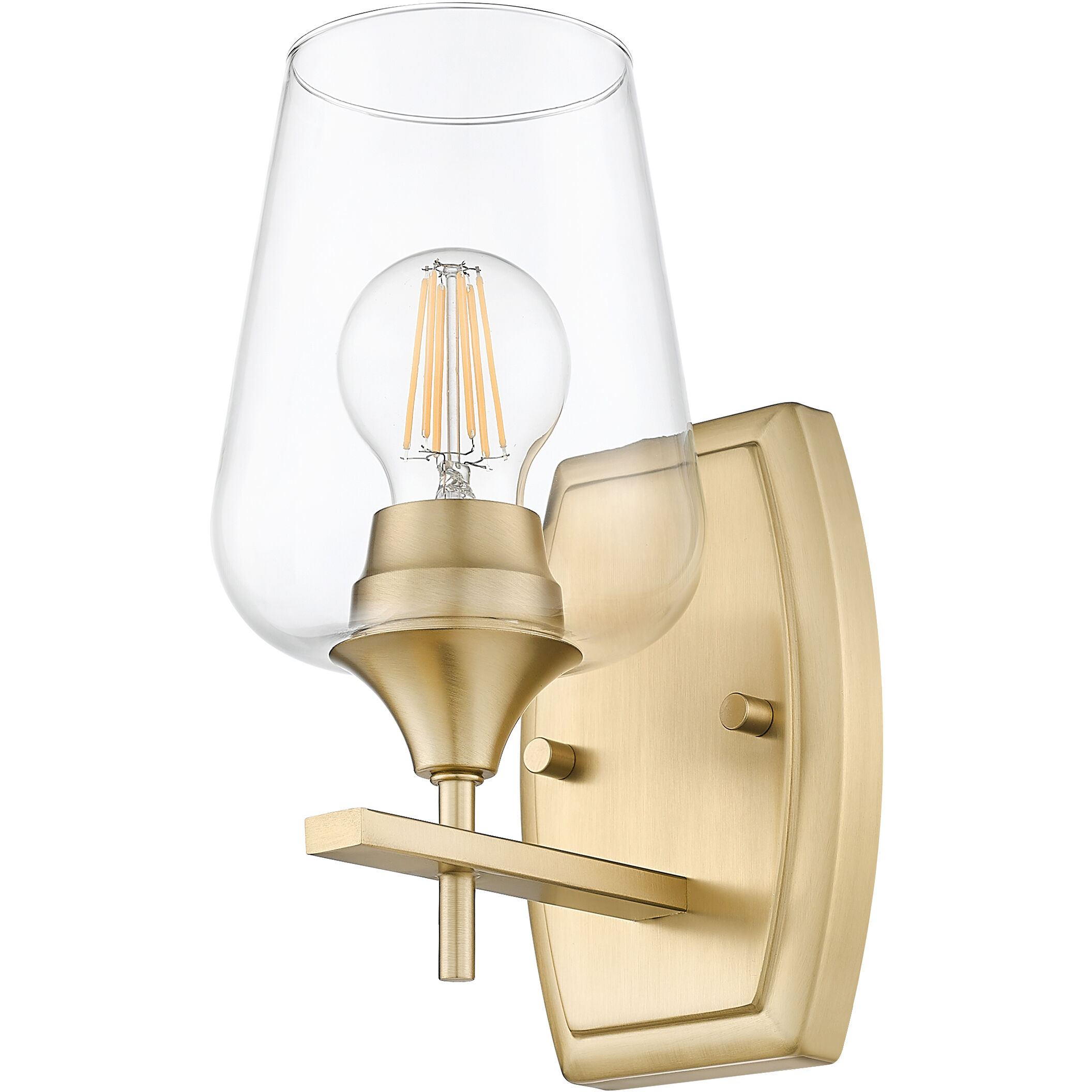 Joliet 1 Light 5 inch Burnished Brass Wall Sconce Wall Light