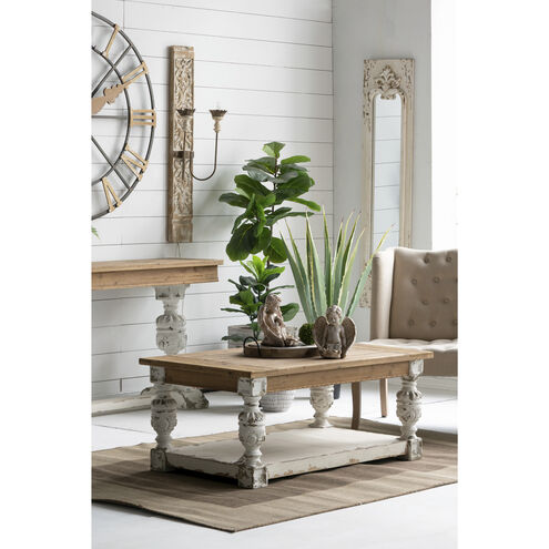 Alcott 47.2 X 27.6 inch White/Natural Coffee Table