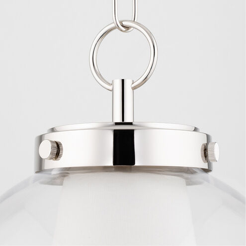 Sasha LED 15 inch Polished Nickel Pendant Ceiling Light
