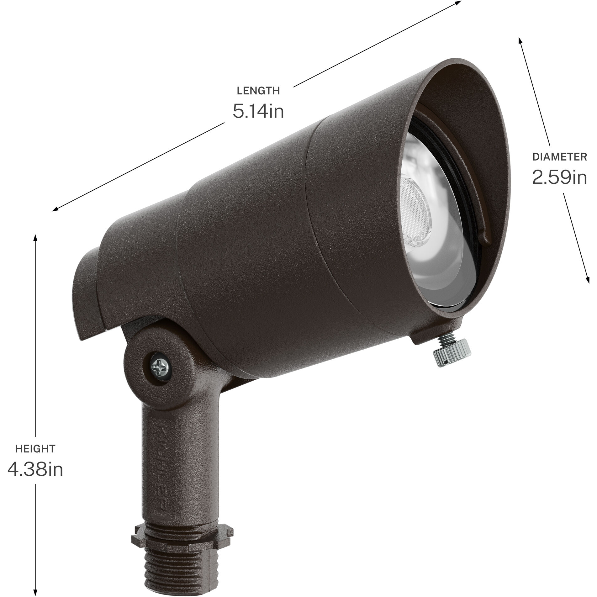 Integra 12 6.6 watt Textured Architectural Bronze Accent Light