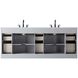Alden 84 X 35 inch Grey Bathroom Vanity Cabinet