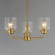 Acadia 3 Light 20 inch Natural Aged Brass Semi-Flush Mount Ceiling Light