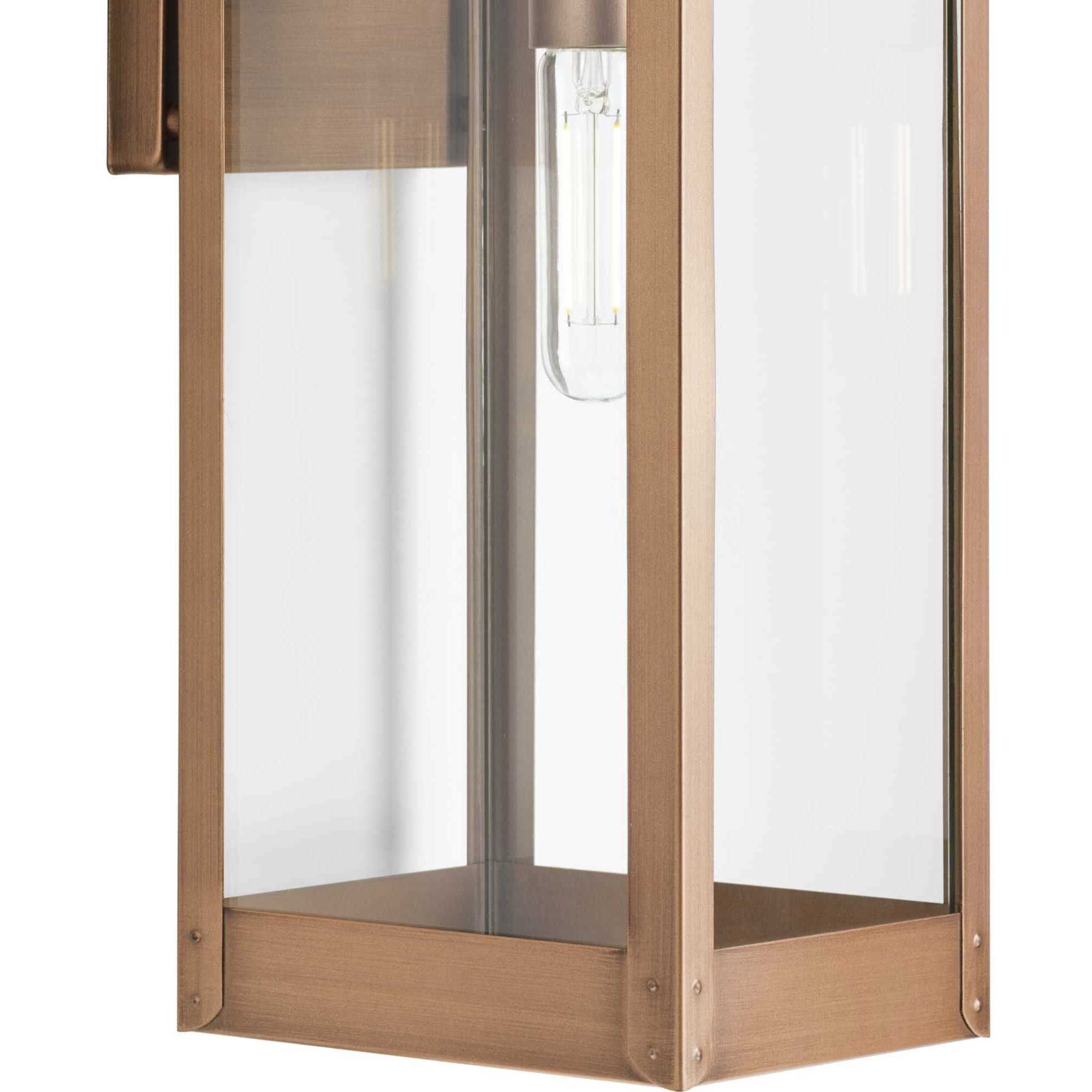 Union Square 1 Light 23.62 inch Antique Copper Wall Lantern, Design Series