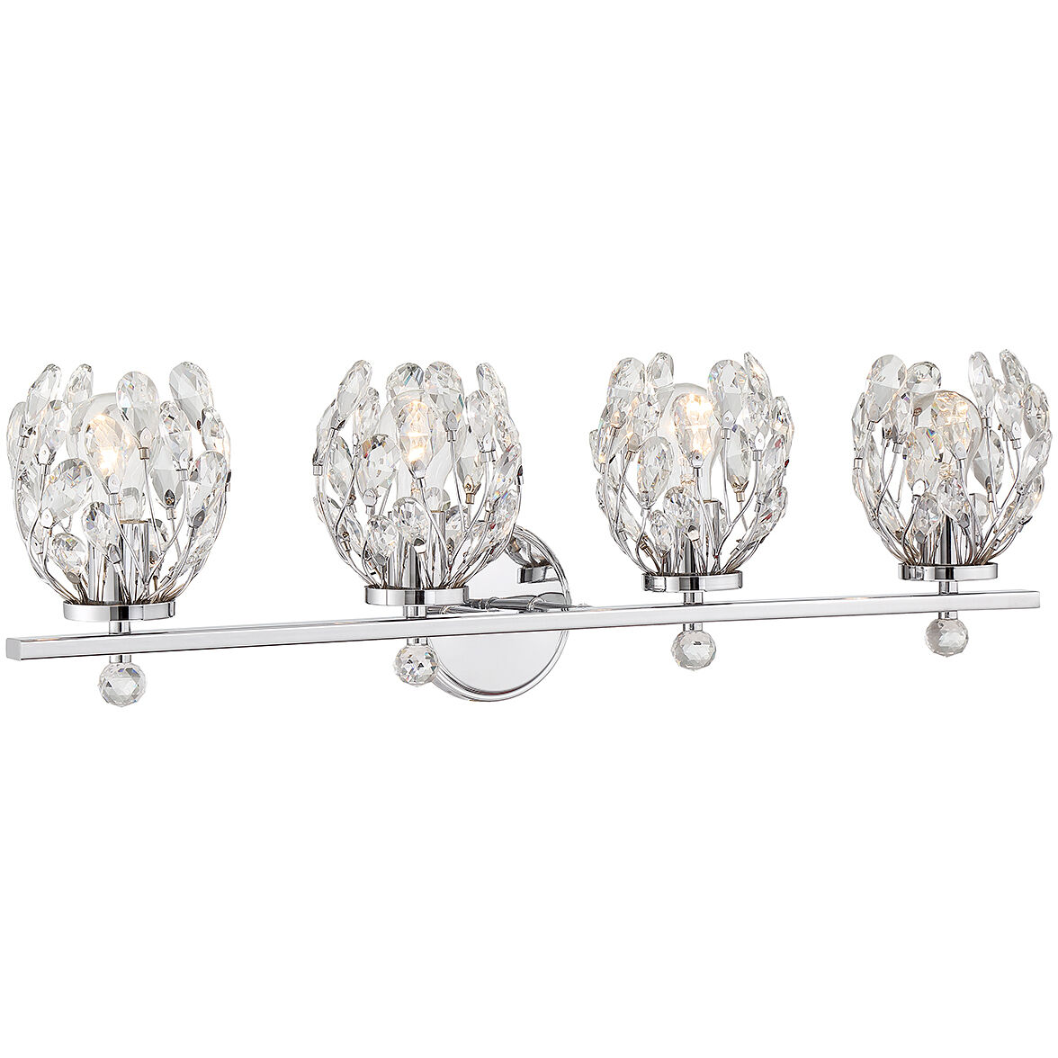 Moreno 4 Light 31 inch Polished Chrome Bathroom Vanity Light Wall Light