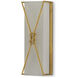 Ariadne 1 Light 6 inch Contemporary Gold Leaf Wall Sconce Wall Light
