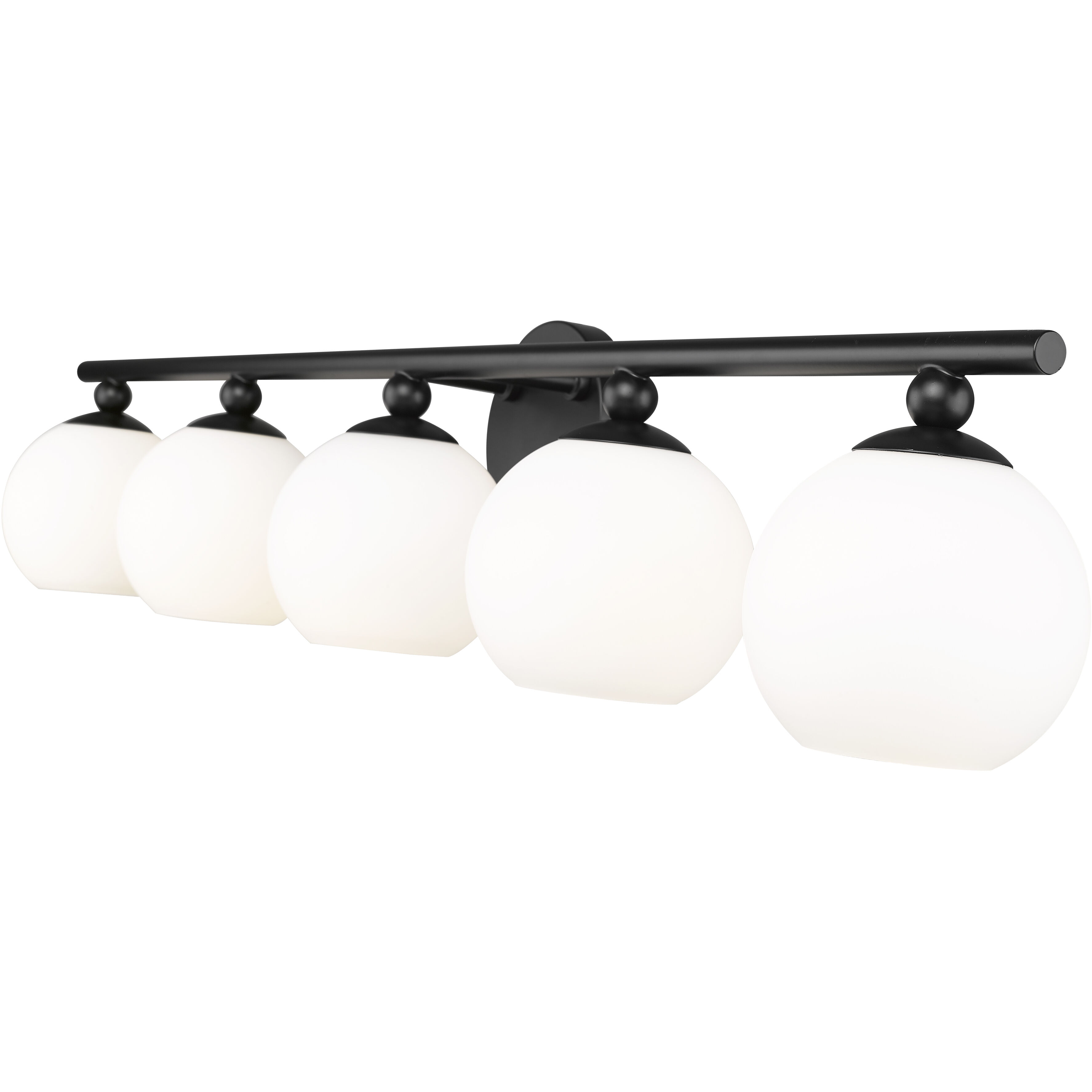 Neoma 5 Light 38.25 inch Matte Black Vanity Wall Light