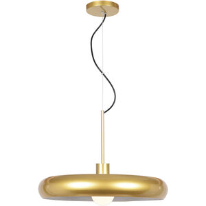 Bistro LED 24 inch Gold and White Pendant Ceiling Light
