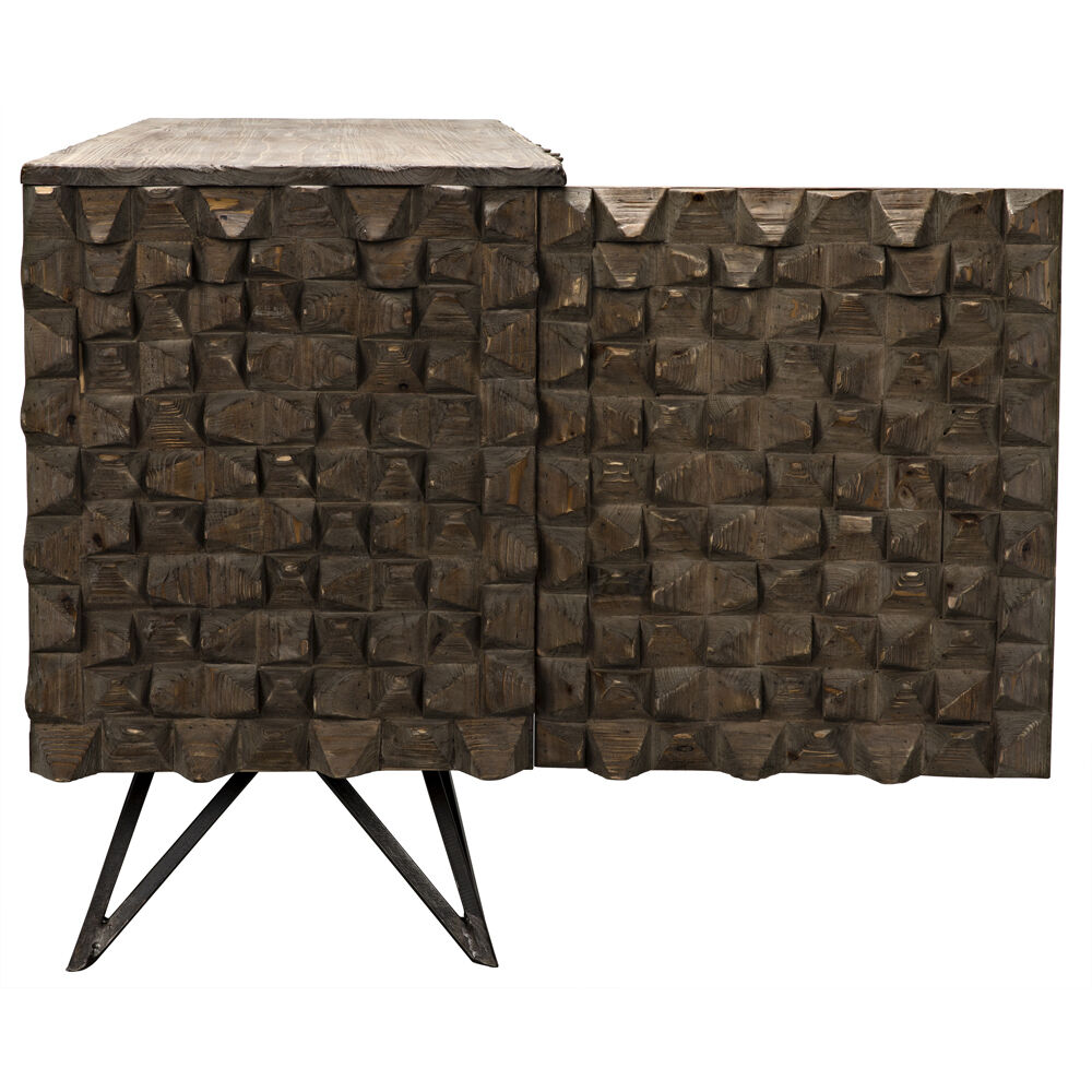 New York 66 X 23 inch Old Wood Sideboard, Petite