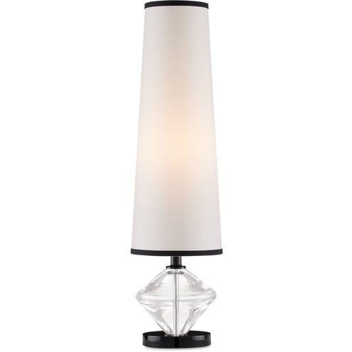 Whirling Dervish 29.75 inch 25 watt Clear and Black Table Lamp Portable Light