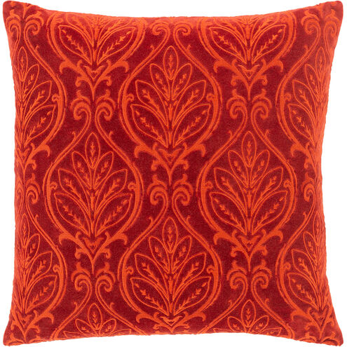 Toulouse 22 X 22 inch Burnt Orange/Dark Brown Pillow Kit, Square