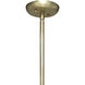Carousel 4 Light 31 inch Brushed Brass Chandelier Ceiling Light, Inline