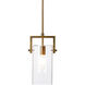 Cambrai 1 Light 5.5 inch Antique Brass Pendant Ceiling Light, Small