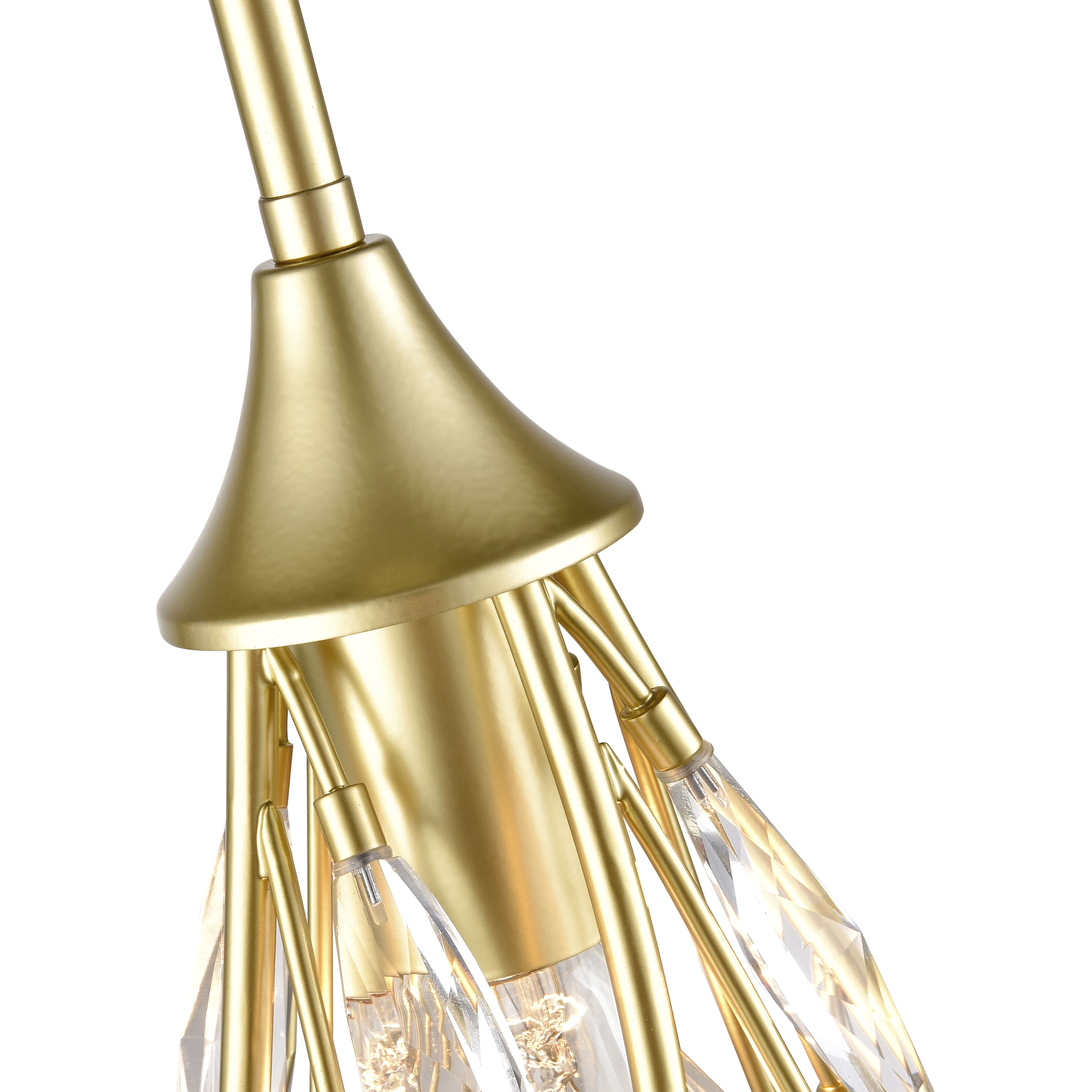 Flora Grace 1 Light 7 inch Champagne Gold Mini Pendant Ceiling Light