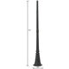 Outdoor Accessories 73 inch Charcoal Outdoor Post