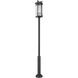 Fortis 3 Light 127 inch Sand Black Outdoor Post Mounted Fixture