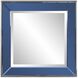 Square Devon 24 X 24 inch Blue Mirror