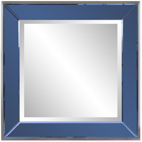 Square Devon 24 X 24 inch Blue Mirror