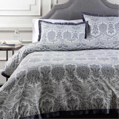 Griffin Charcoal, White, Medium Gray, Light Gray Full/Queen Duvet