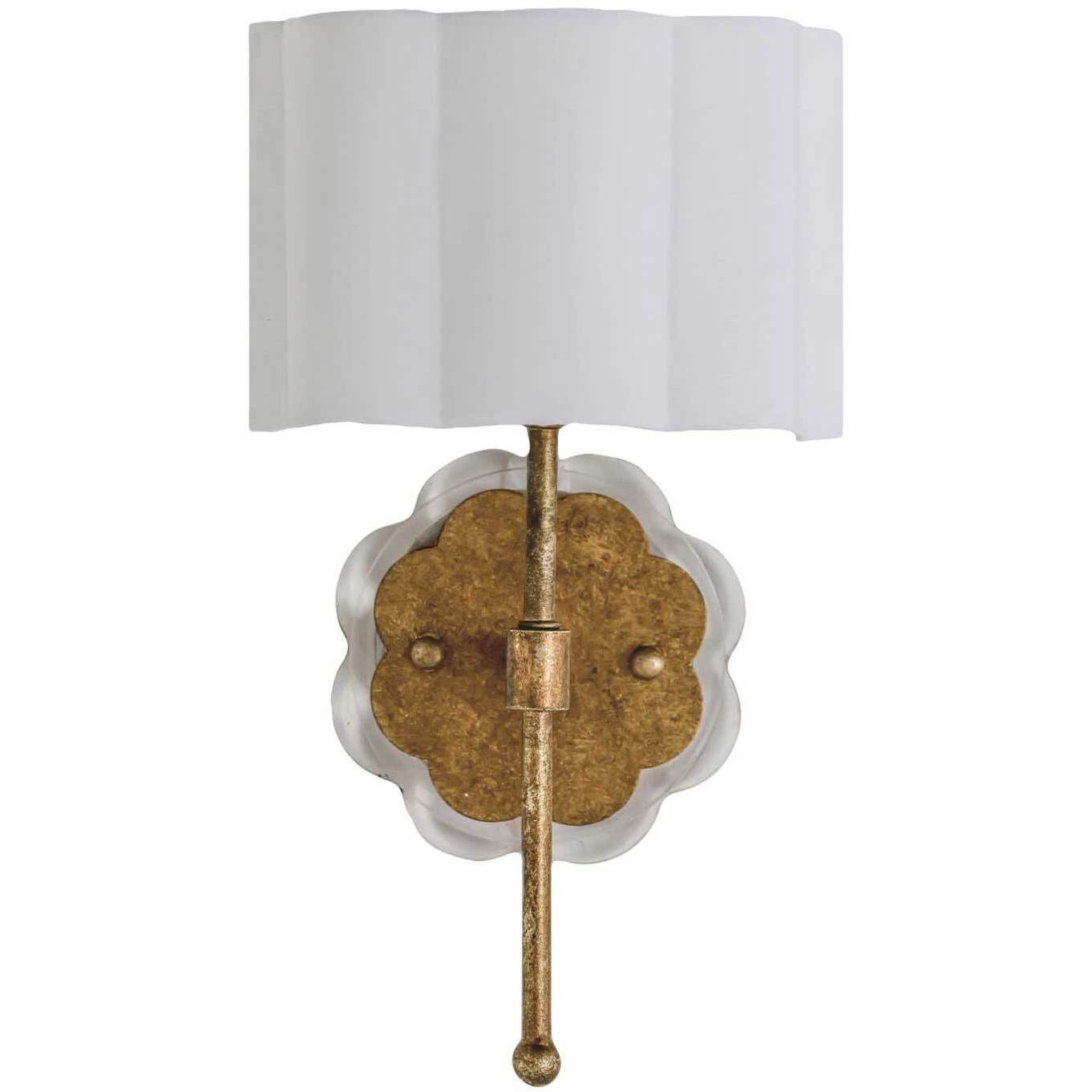 Shirley Sconce Wall Light in Antique Gold