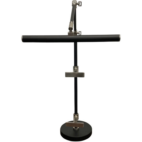 River North 32 inch 6.50 watt Black and Satin Nickel Task Lamp Portable Light