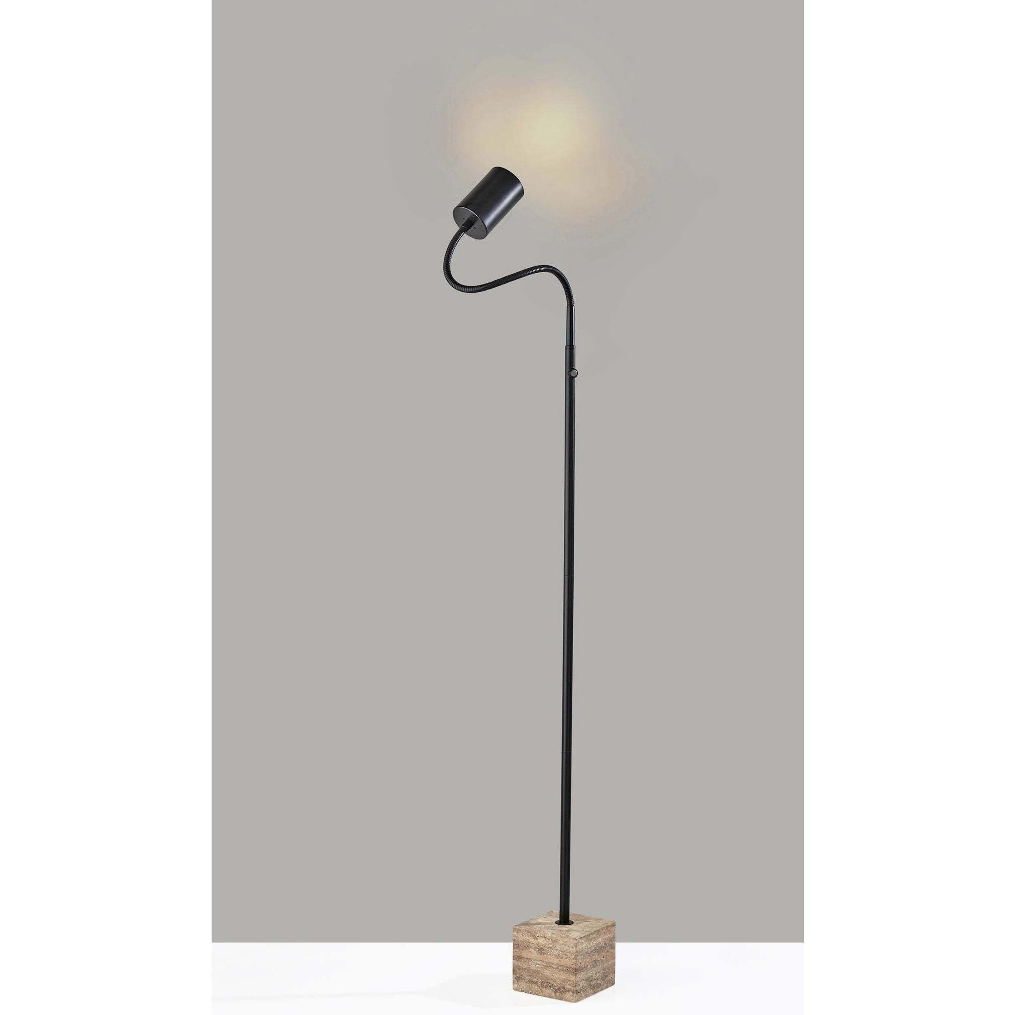 Rutherford 59 inch 5.00 watt Black Floor Lamp Portable Light