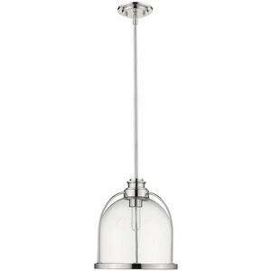 Stanton 1 Light 12 inch Polished Nickel Pendant Ceiling Light