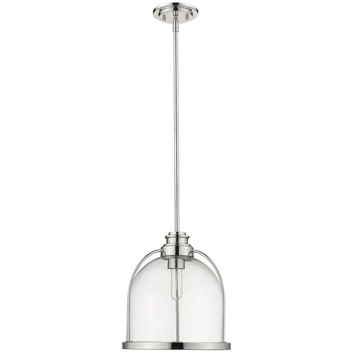 Stanton 1 Light 12 inch Polished Nickel Pendant Ceiling Light