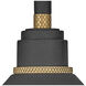 Foundry Classic Outdoor Barn Light in Textured Black, Gooseneck