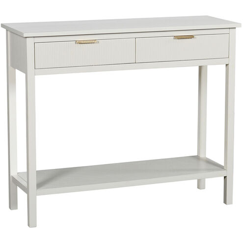 Colleen 35.5 X 12.5 inch White and Gold Console Table