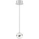 Mystyke LED 5.9 inch Chrome Pendant Ceiling Light