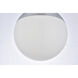Eclipse 1 Light 10 inch Chrome Pendant Ceiling Light
